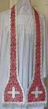Rose Roman French Style Spade End Preaching Stole